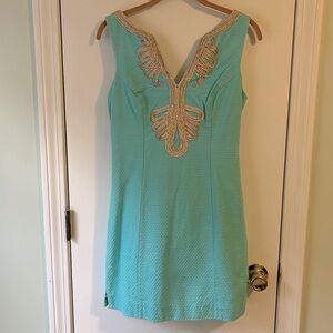 Lilly Pulitzer Janice dress turquoise size 2
